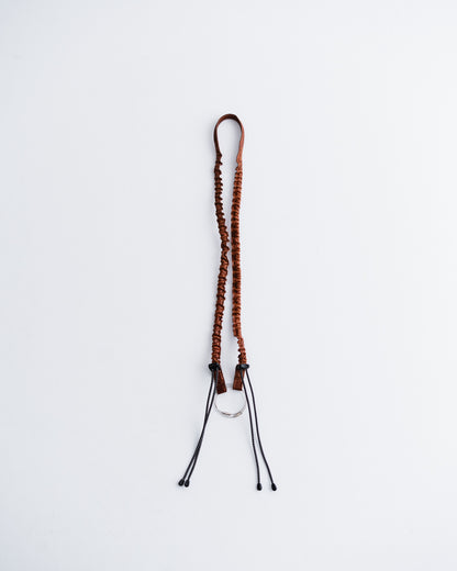 meanswhile Bungee Leather Neck Strap