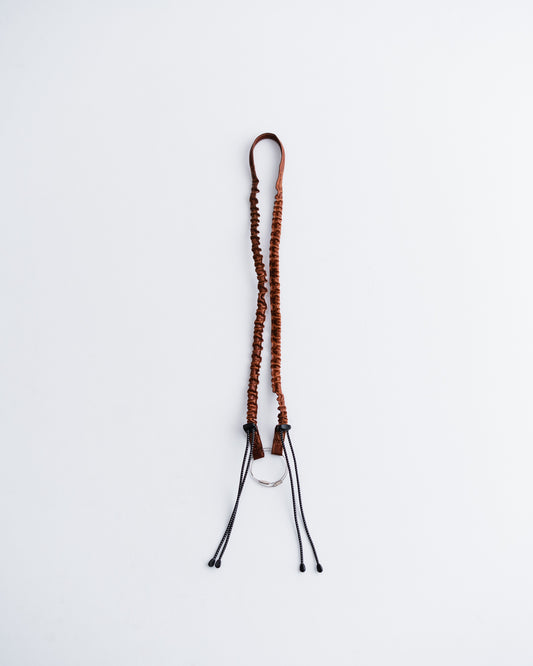 [LAST 1] meanswhile Bungee Leather Neck Strap