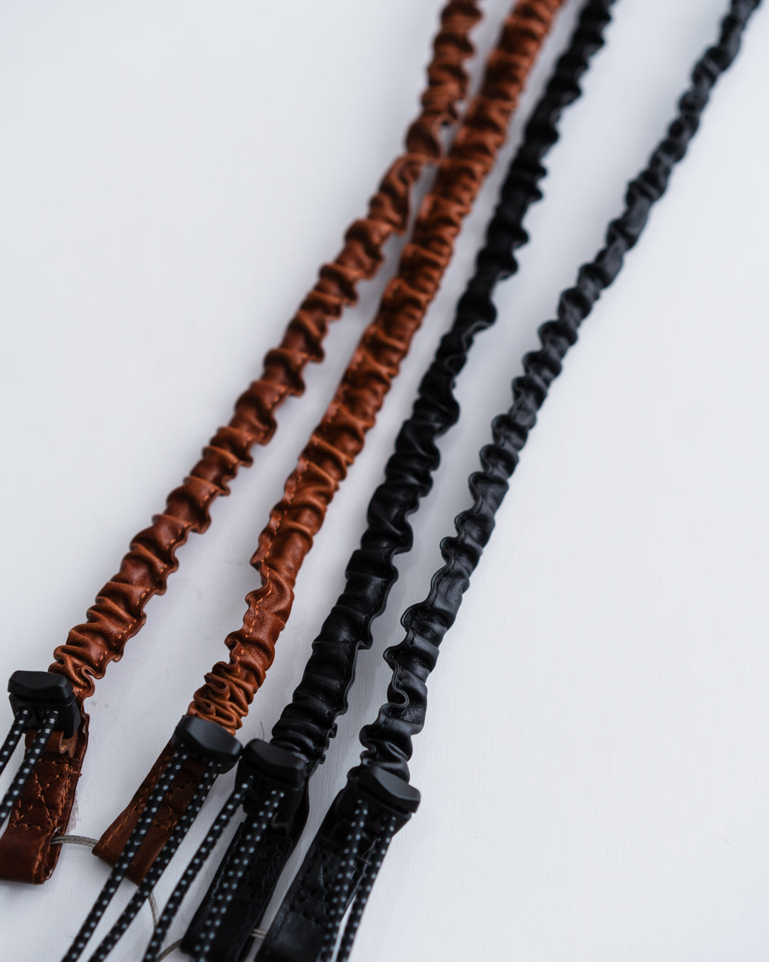 meanswhile Bungee Leather Neck Strap