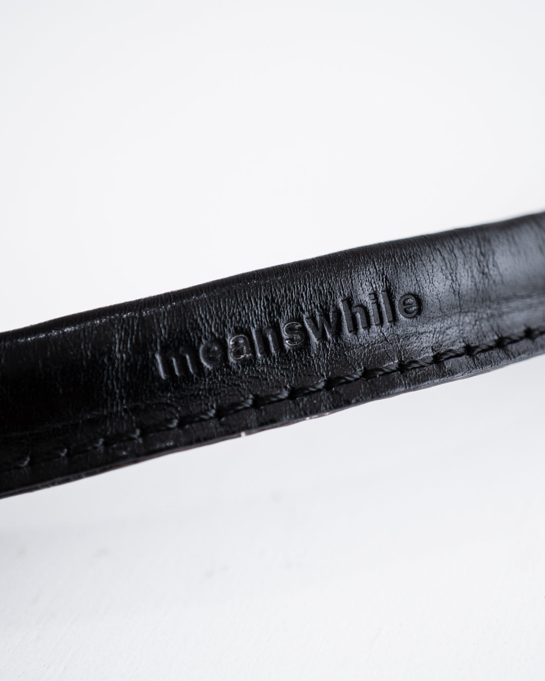 meanswhile Bungee Leather Neck Strap