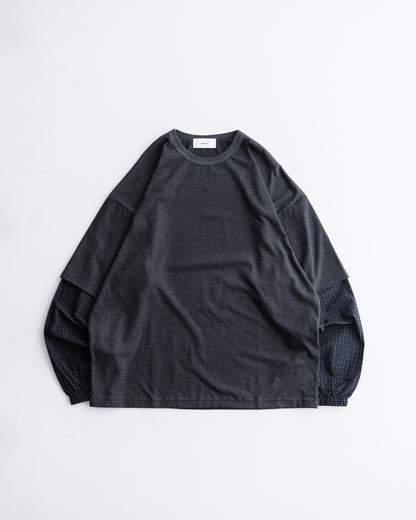 refomed  FRESH MAN LAYERED TEE “CHECK”