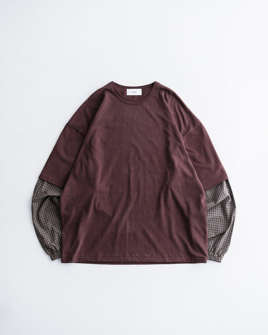 refomed  FRESH MAN LAYERED TEE “CHECK”