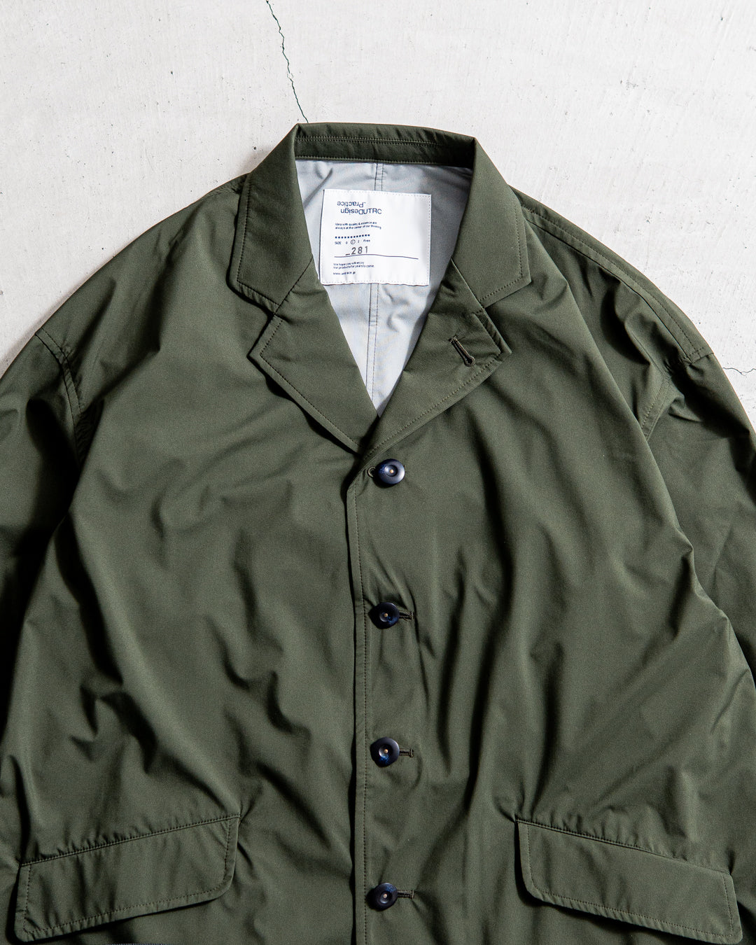 【12.7 20:00 release start】UNTRACE 3 Layer Lapeled Work Jacket