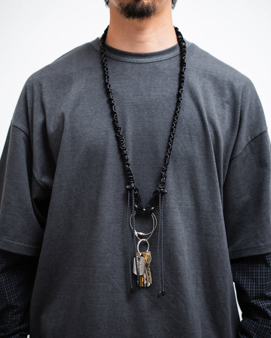 meanswhile Bungee Leather Neck Strap