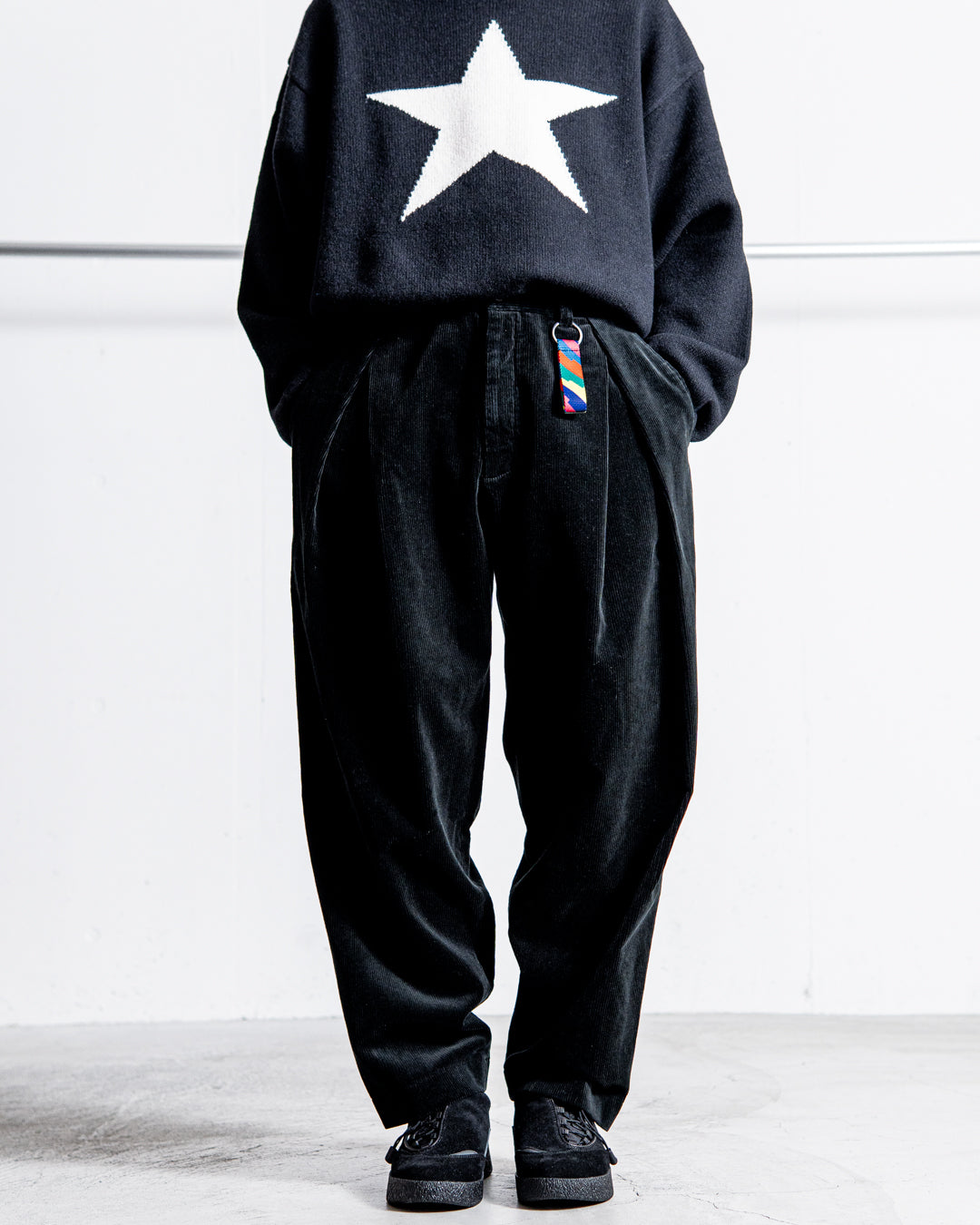 is-ness CORDUROY TUCK TROUSERS