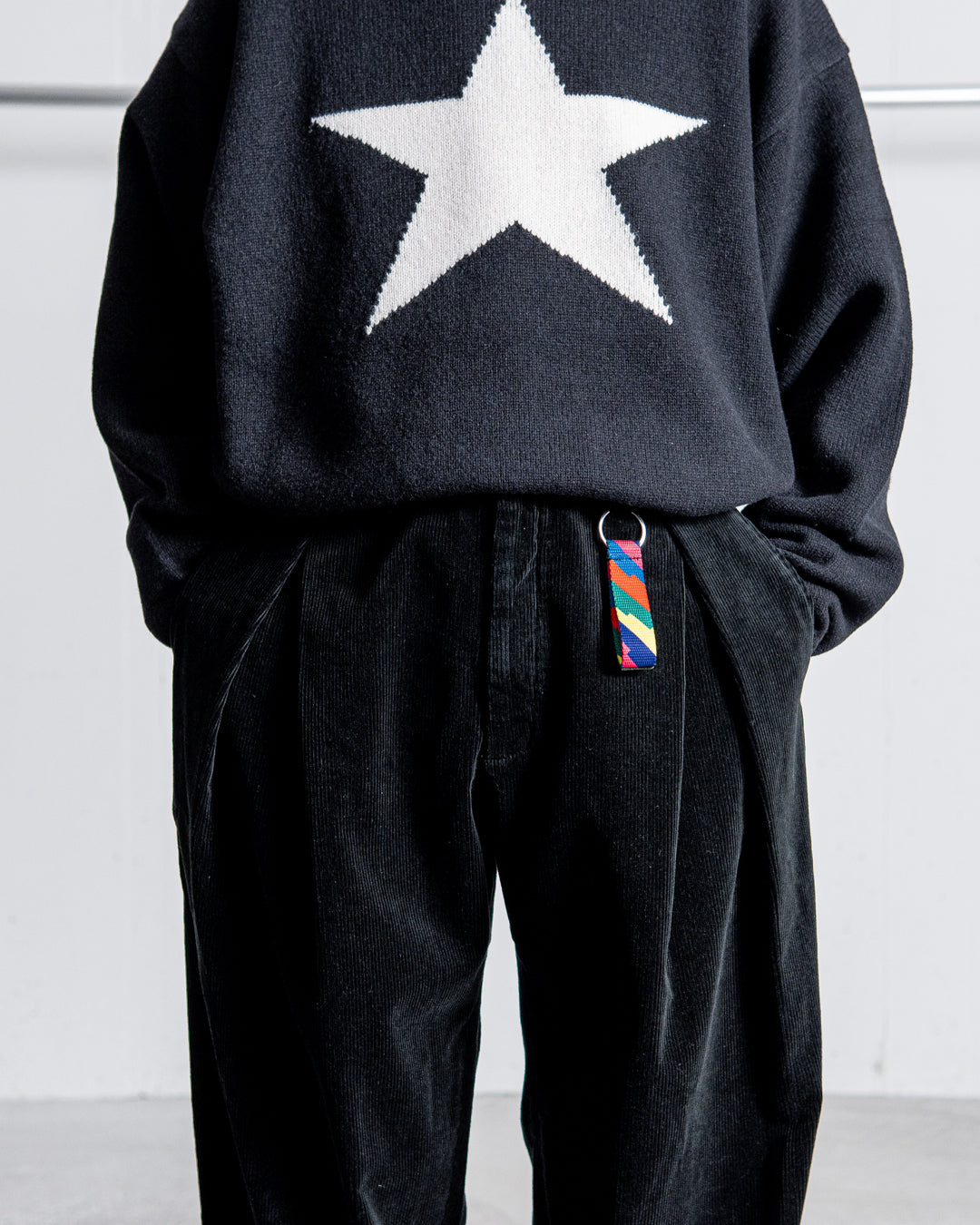 is-ness CORDUROY TUCK TROUSERS
