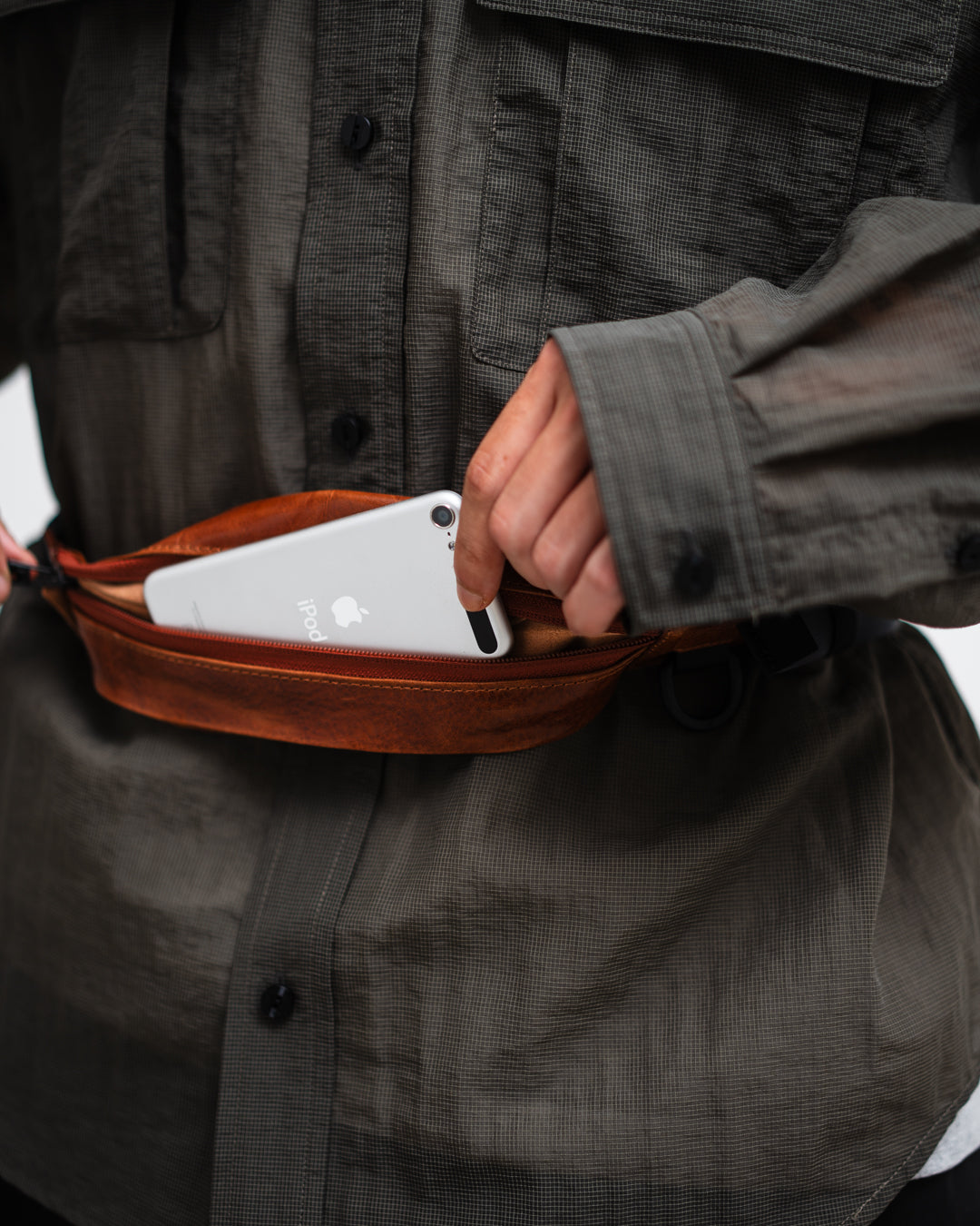 meanswhile Leather Minimal Body Bag