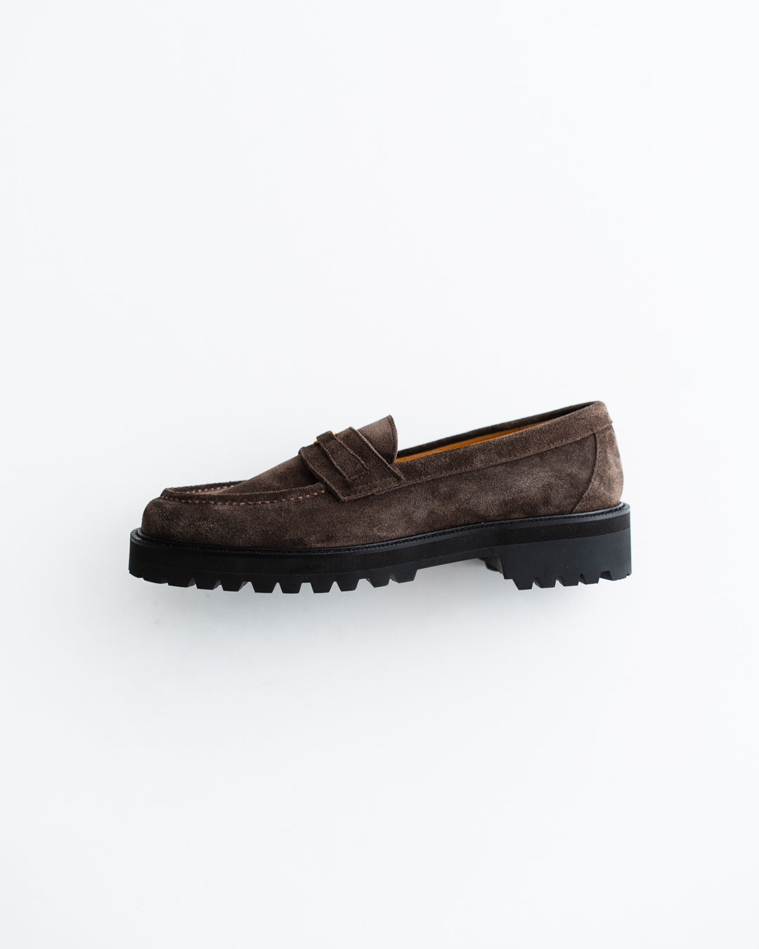 Tomo & Co. PULL TAB BIT LOFER suede - BROWN