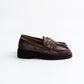 Tomo & Co. PULL TAB BIT LOFER suede - BROWN