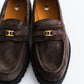 Tomo & Co. PULL TAB BIT LOFER suede - BROWN