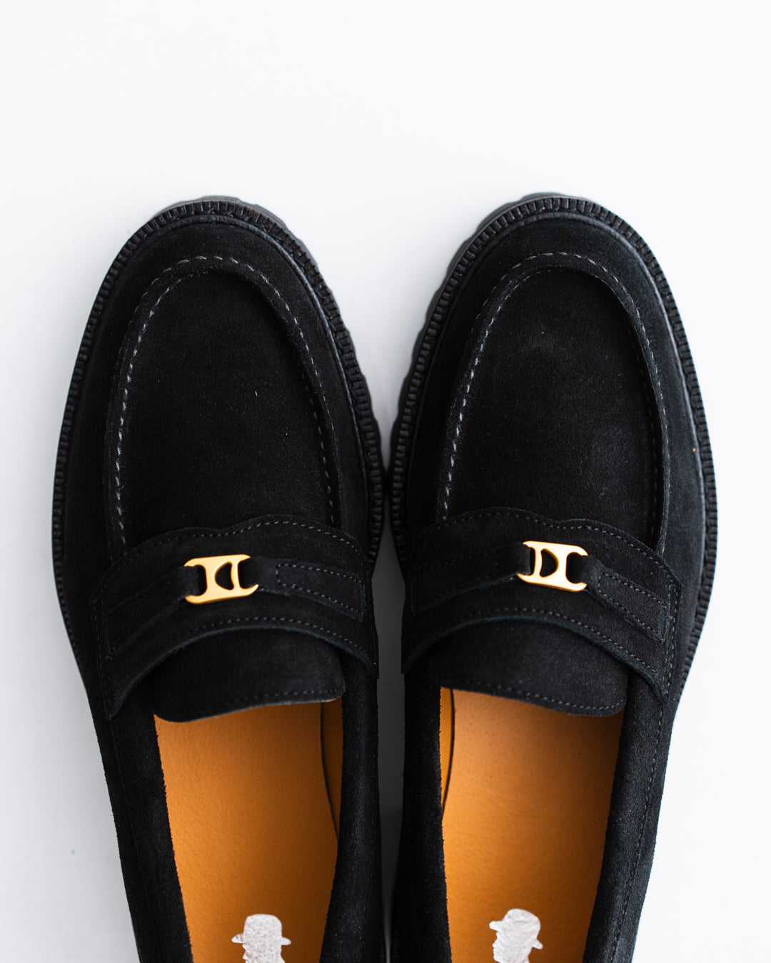 [LAST 1] Tomo & Co. PULL TAB BIT LOFER suede - BLACK