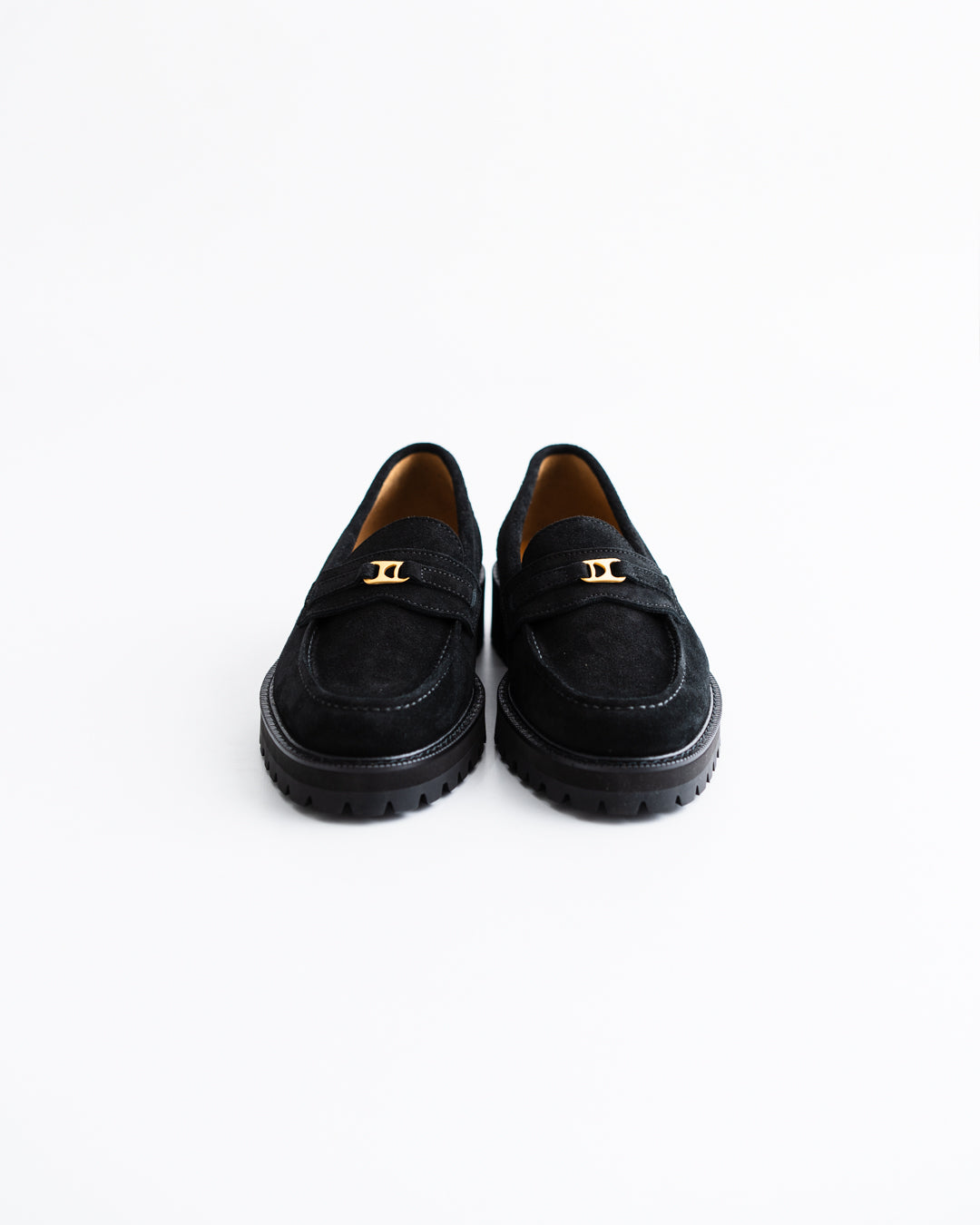 [LAST 1] Tomo & Co. PULL TAB BIT LOFER suede - BLACK