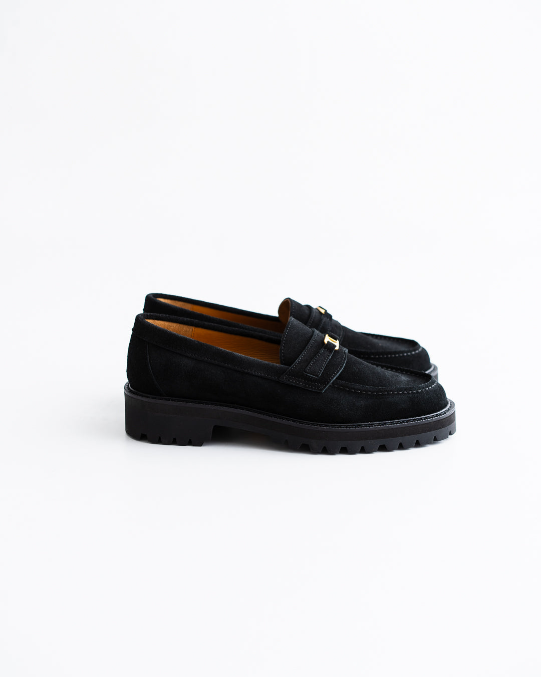 [LAST 1] Tomo & Co. PULL TAB BIT LOFER suede - BLACK