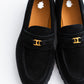 [LAST 1] Tomo & Co. PULL TAB BIT LOFER suede - BLACK