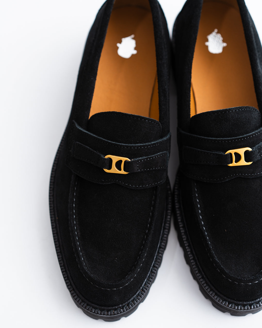 [LAST 1] Tomo & Co. PULL TAB BIT LOFER suede - BLACK