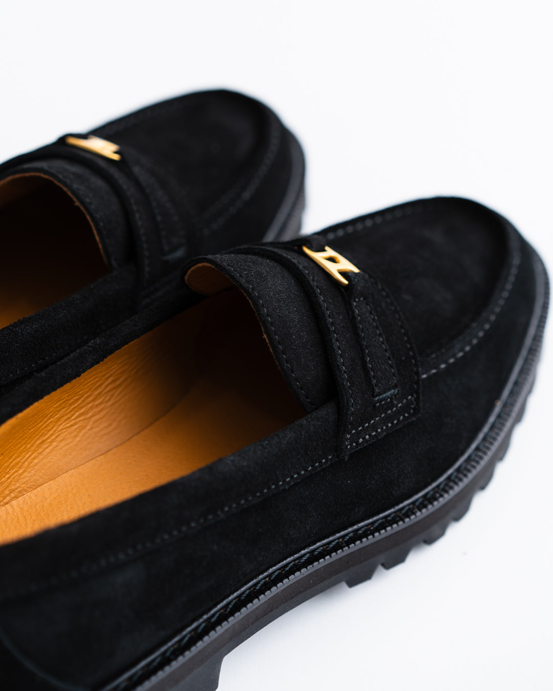 [LAST 1] Tomo & Co. PULL TAB BIT LOFER suede - BLACK