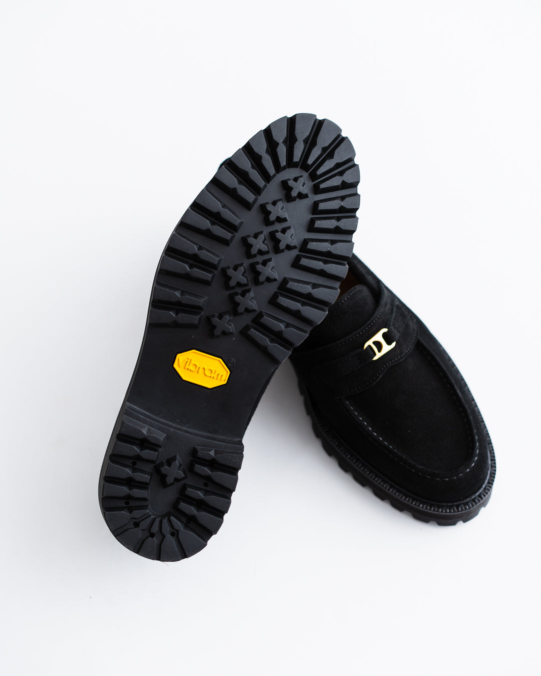 [LAST 1] Tomo & Co. PULL TAB BIT LOFER suede - BLACK