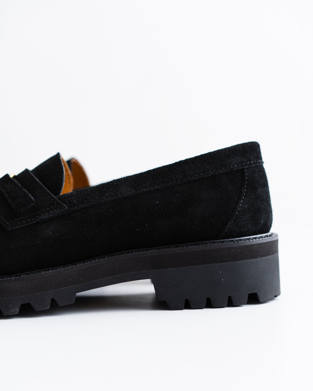 [LAST 1] Tomo & Co. PULL TAB BIT LOFER suede - BLACK