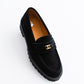 [LAST 1] Tomo & Co. PULL TAB BIT LOFER suede - BLACK