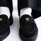[LAST 1] Tomo & Co. PULL TAB BIT LOFER suede - BLACK