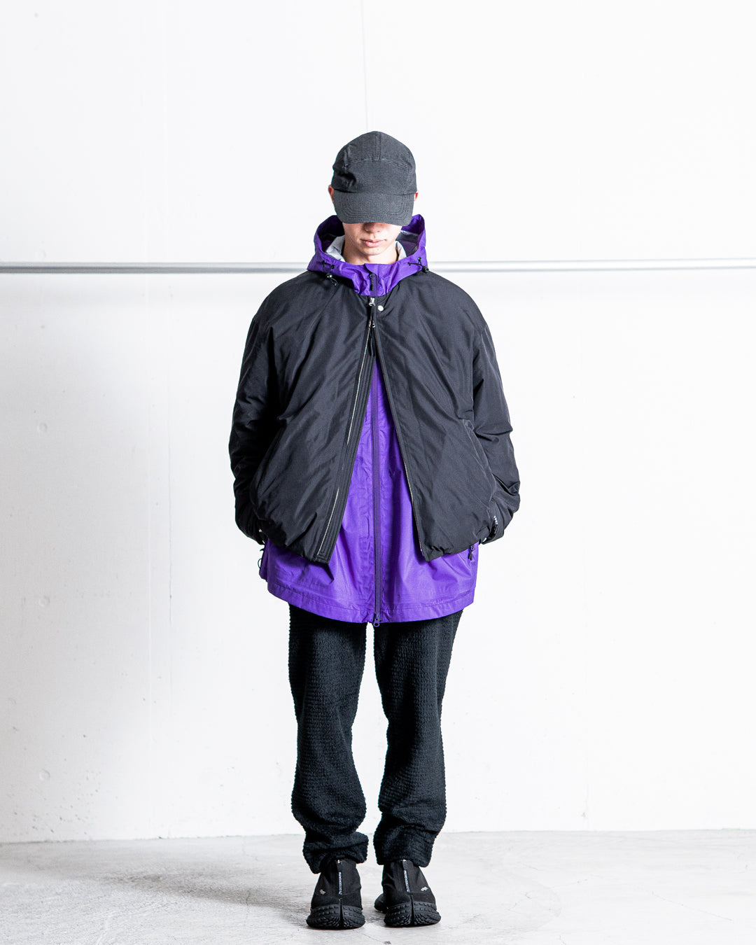 YDOT COLLARLESS BOMBER DOWN JACKET
