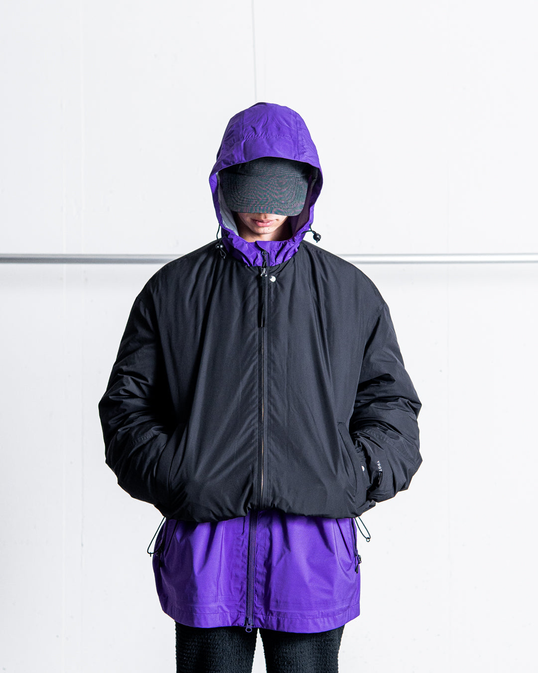 YDOT COLLARLESS BOMBER DOWN JACKET