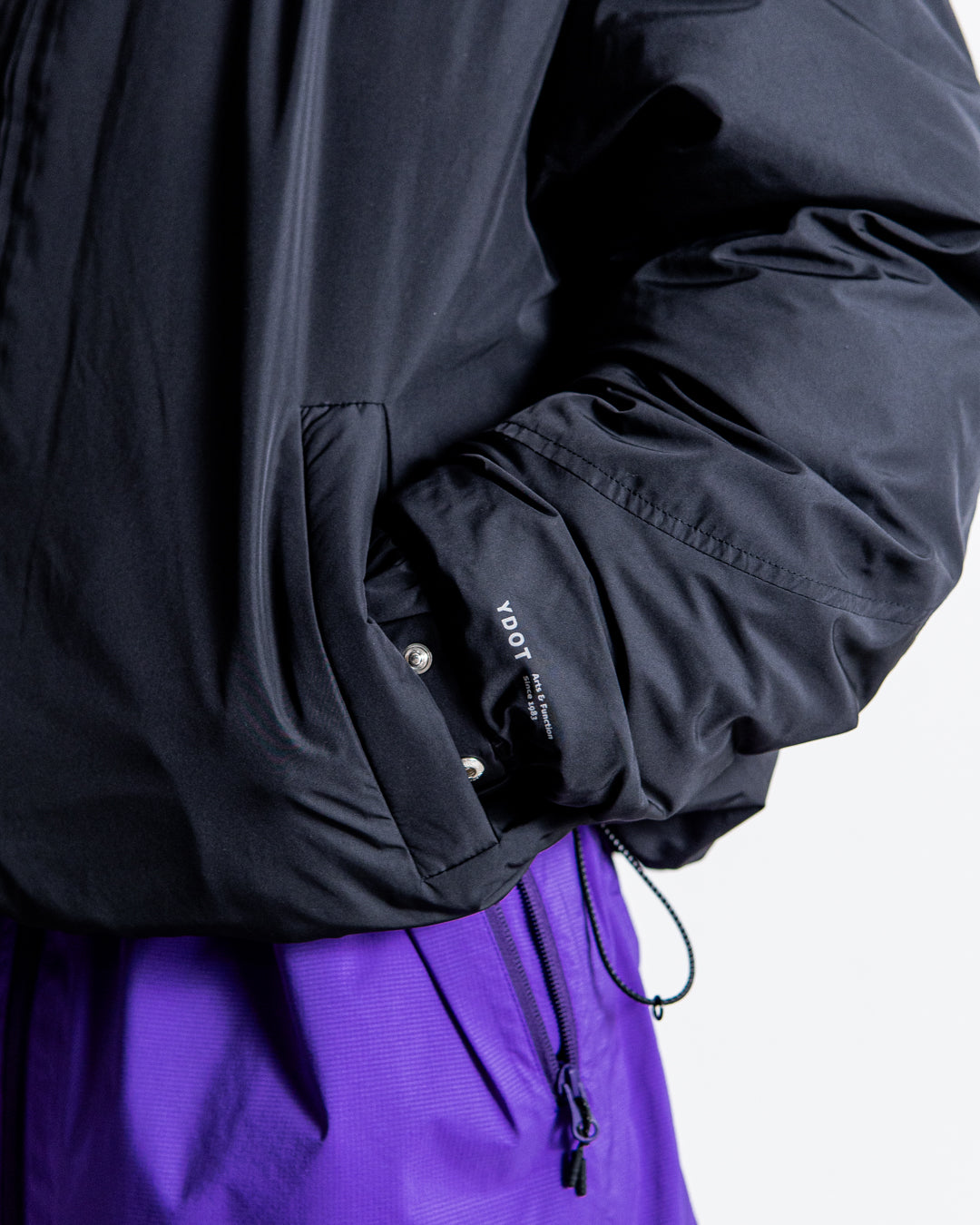YDOT COLLARLESS BOMBER DOWN JACKET