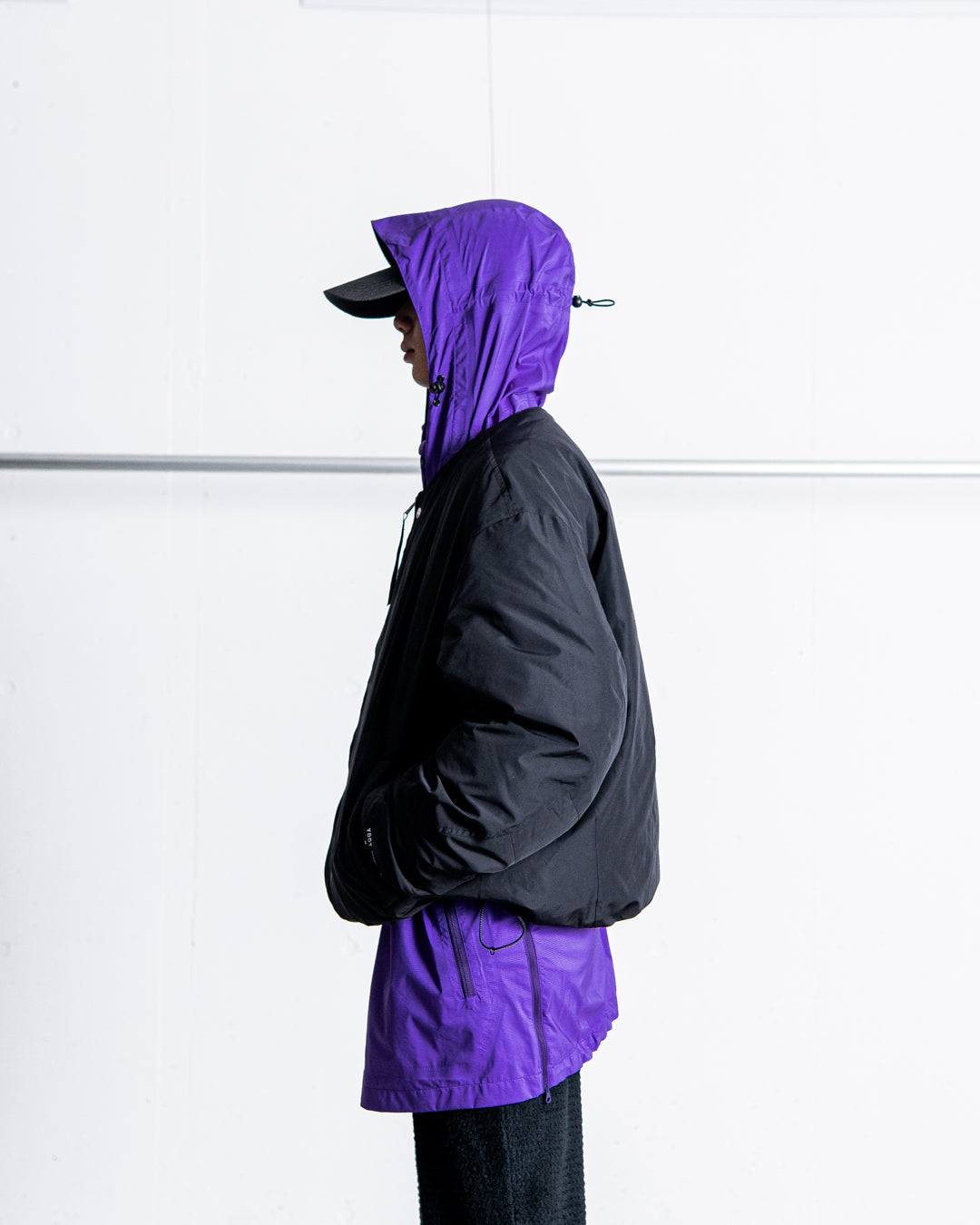 YDOT COLLARLESS BOMBER DOWN JACKET