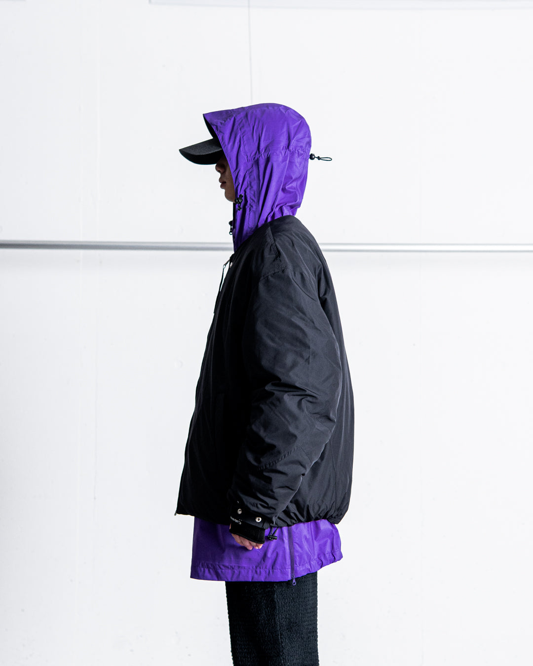YDOT COLLARLESS BOMBER DOWN JACKET