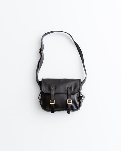 [LAST 1] CCU FLAP SHOULDER BAG S - COW SKIN GLASS