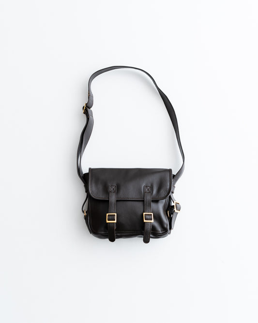 CCU FLAP SHOULDER BAG S - COW SKIN GLASS