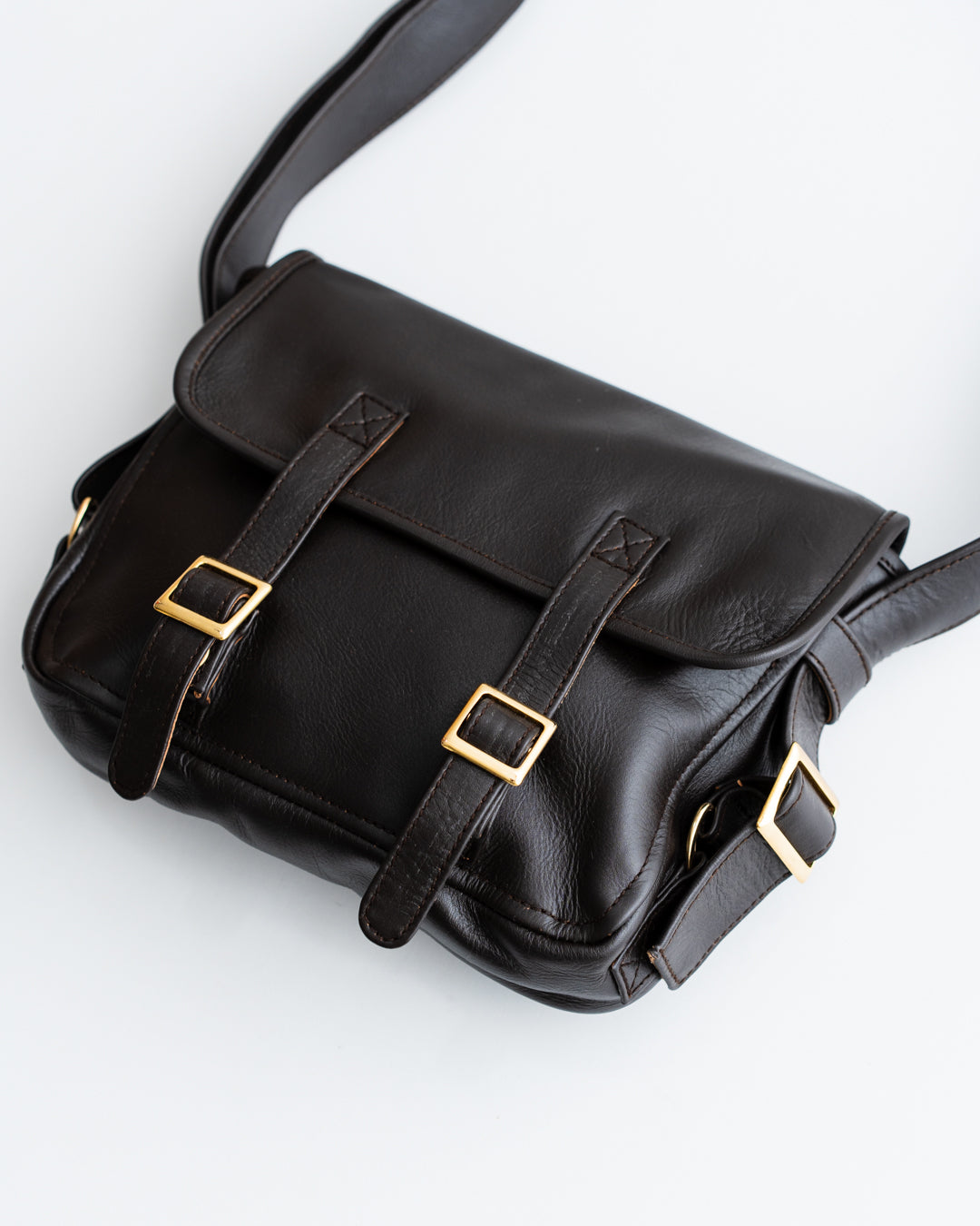 CCU FLAP SHOULDER BAG S - COW SKIN GLASS