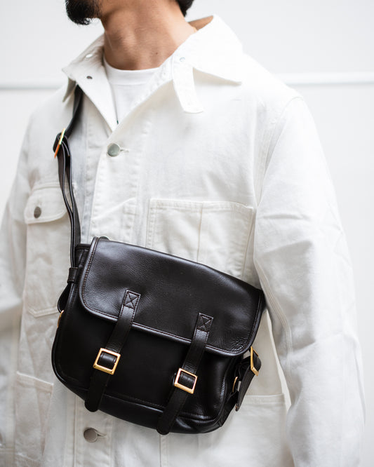 CCU FLAP SHOULDER BAG S - COW SKIN GLASS
