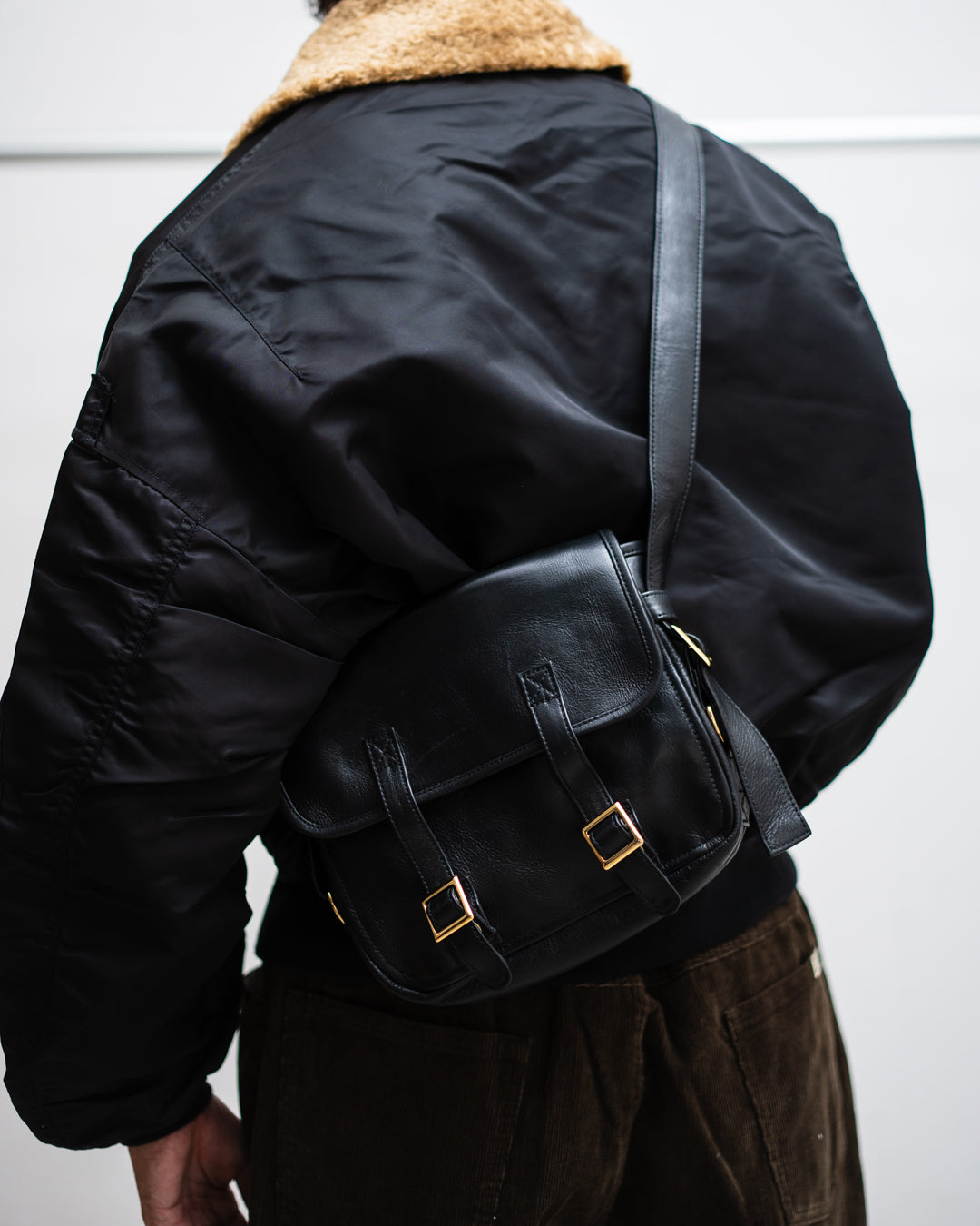 CCU FLAP SHOULDER BAG S - COW SKIN ANILINE