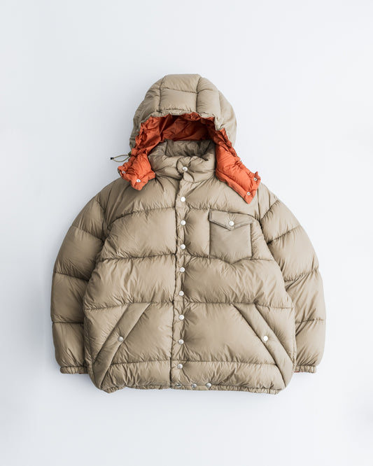 is-ness × NANGA HOODED DOWN PUFFER JACKET