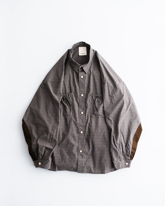 refomed  WRIST PATCH WIDE SHIRT "CHECK"