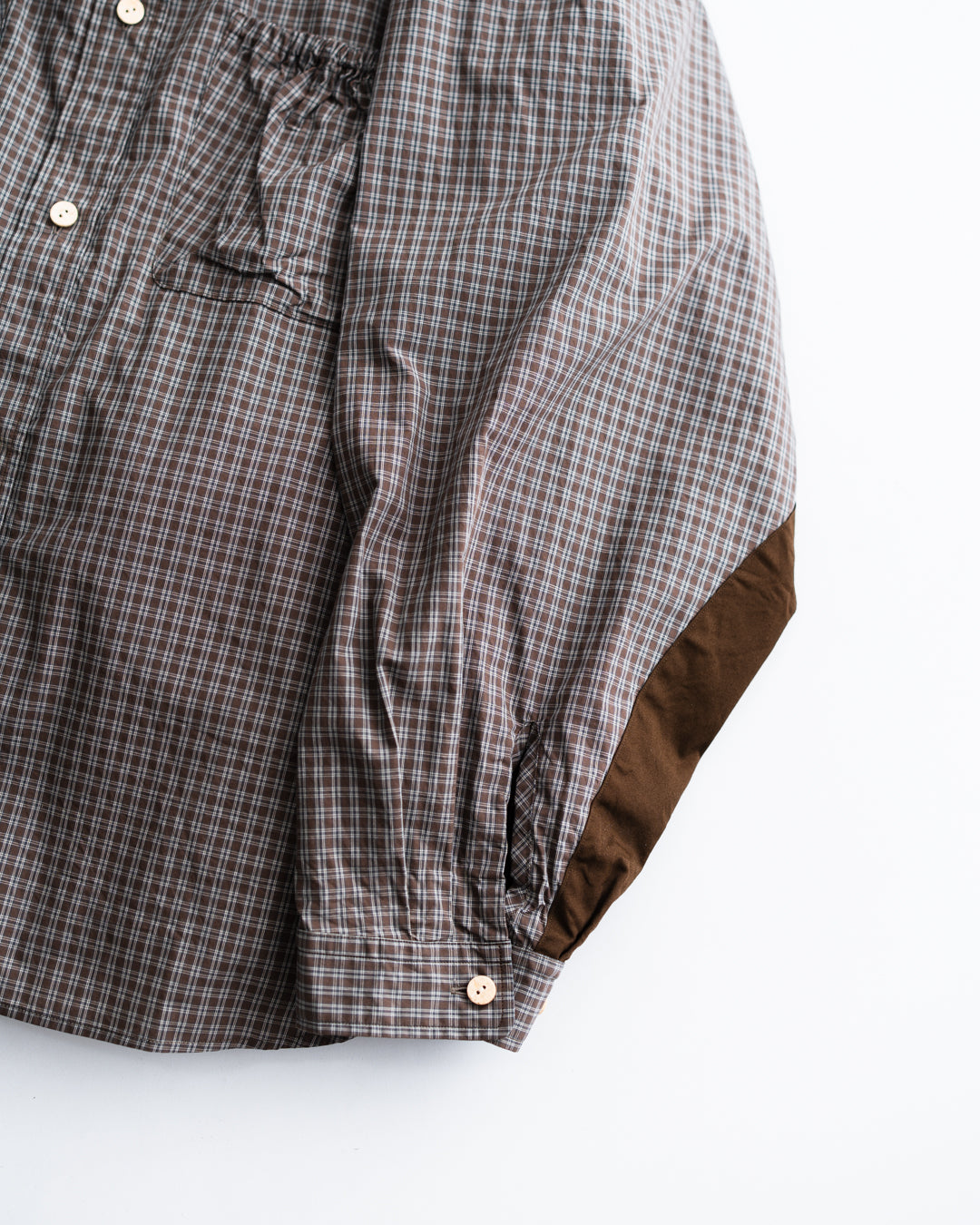 refomed  WRIST PATCH WIDE SHIRT "CHECK"