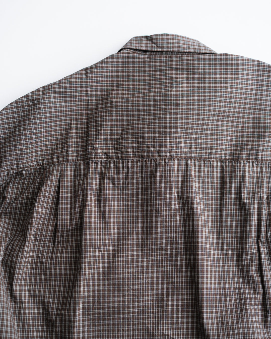refomed  WRIST PATCH WIDE SHIRT "CHECK"