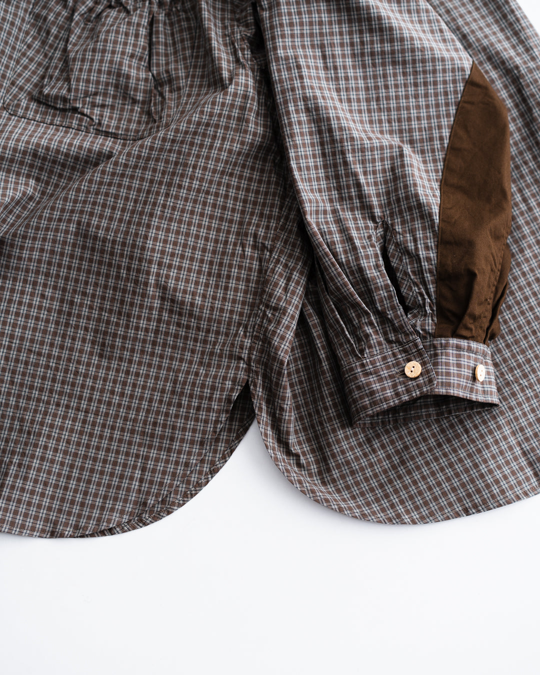 refomed  WRIST PATCH WIDE SHIRT "CHECK"