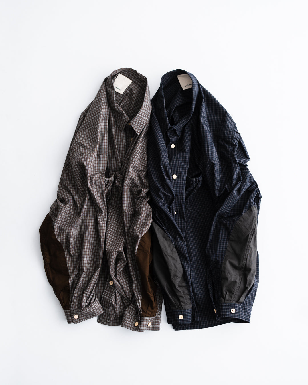 refomed  WRIST PATCH WIDE SHIRT "CHECK"