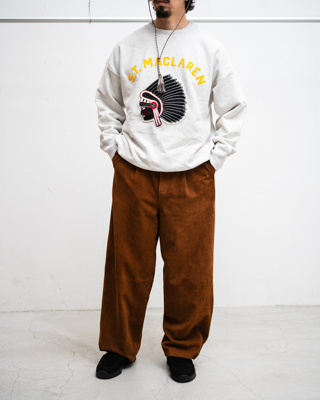 [10.11 sat 11:00 Release] BOWWOW ST. MACLAREN UNIV. SWEATSHIRT AGED