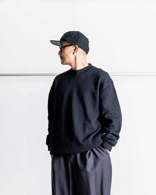 snow peak Co/Ny/Pe Knit Crew Neck