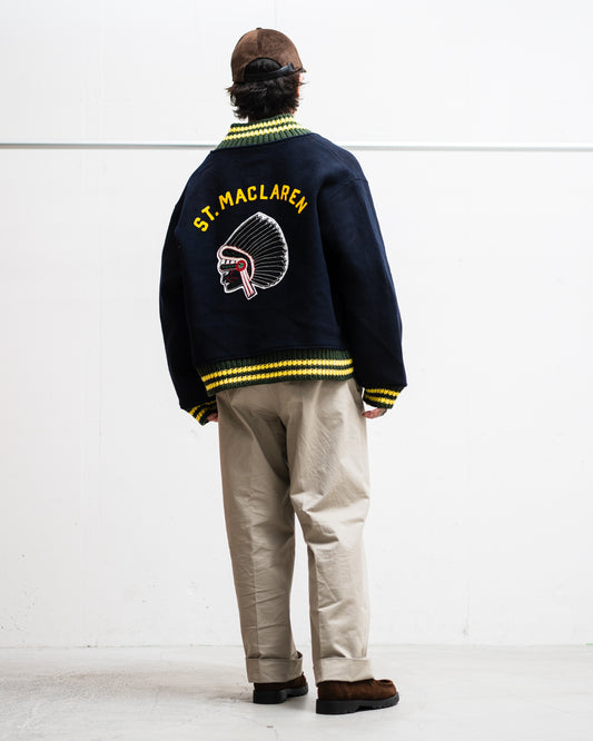 [10.11 sat 11:00 Release] BOWWOW MUVJ  ST. MACLAREN UNIV. VARSITY JACKET AGED