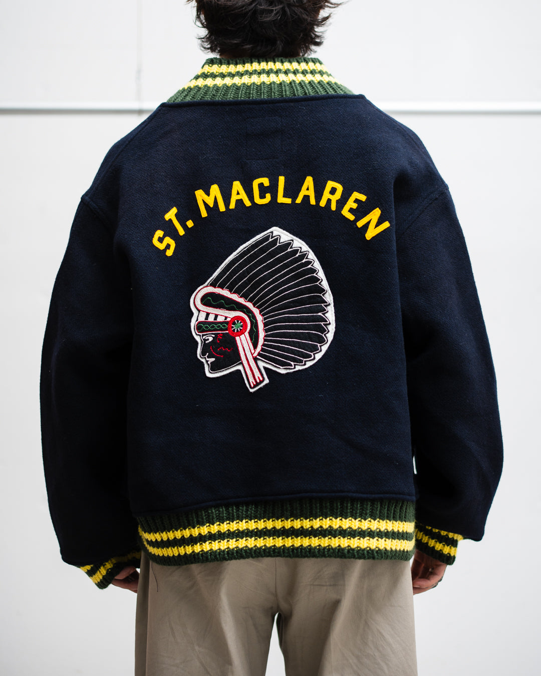 [10.11 sat 11:00 Release] BOWWOW MUVJ  ST. MACLAREN UNIV. VARSITY JACKET AGED