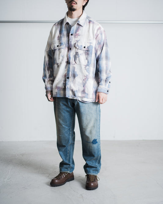 ANACHRONORM FLANNEL BLEACH CPO SHIRTS