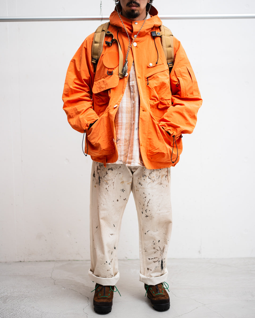 BOWWOW PAINTER'S PAINT STAINED PAINTER PANTS