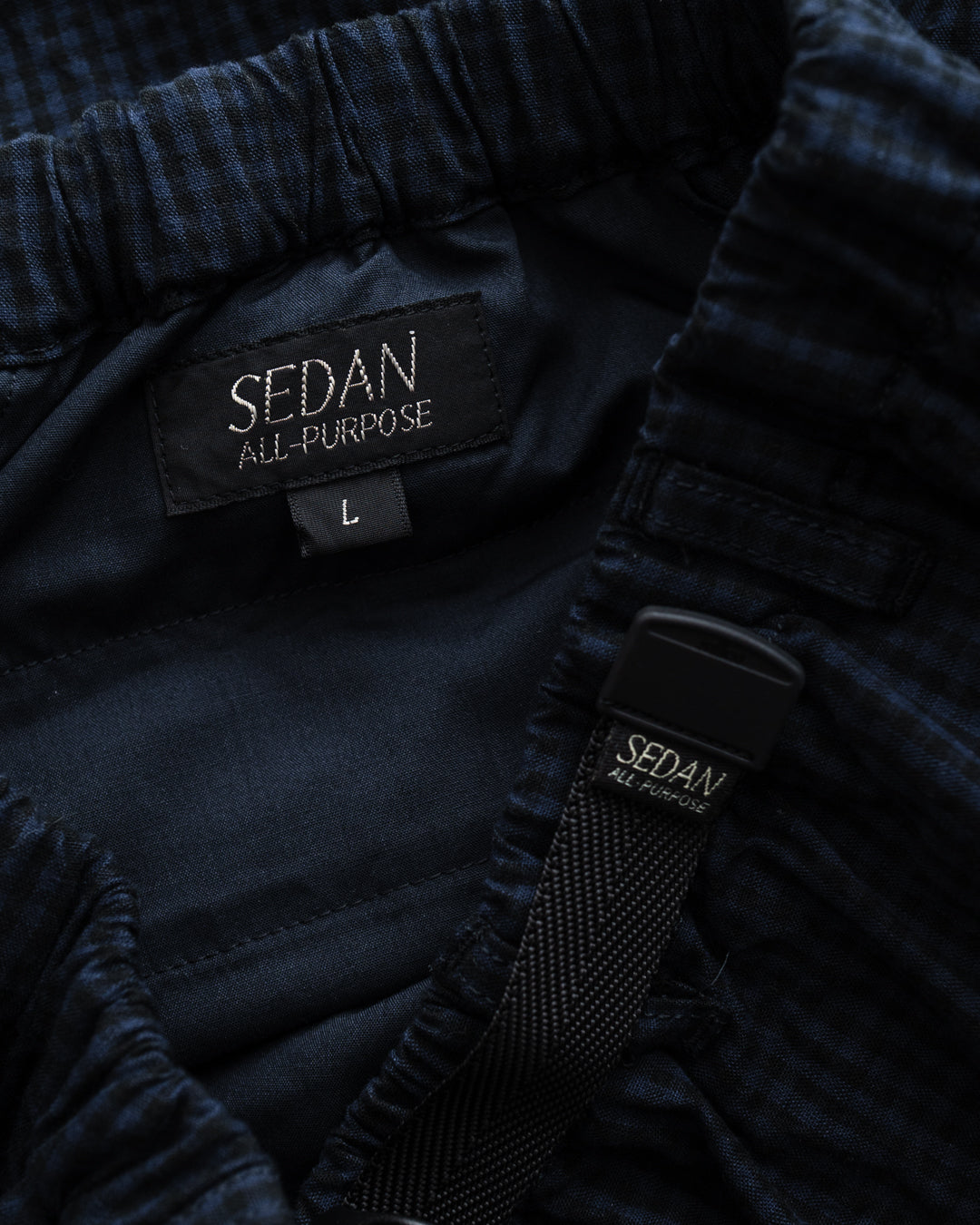 SEDAN ALL-PURPOSE Cotton Linen Plaid Shorts