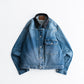 [8.8 sat 12:00 Release] SEDAN ALL-PURPOSE Leather Collar Denim Jacket