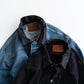 [8.8 sat 12:00 Release] SEDAN ALL-PURPOSE Leather Collar Denim Jacket