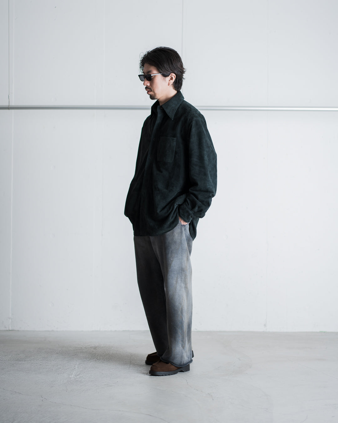 ジャケット・アウター CCU REGULAR COLLAR SHIRT SH-01-COW シーシーユー CCU NEAT REGULAR COLLAR SHIRT ヴィンテージ加工
